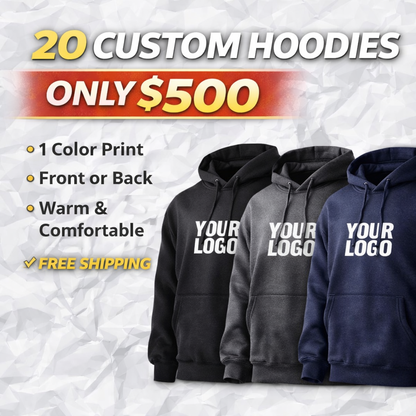 20 HOODIES FOR $500