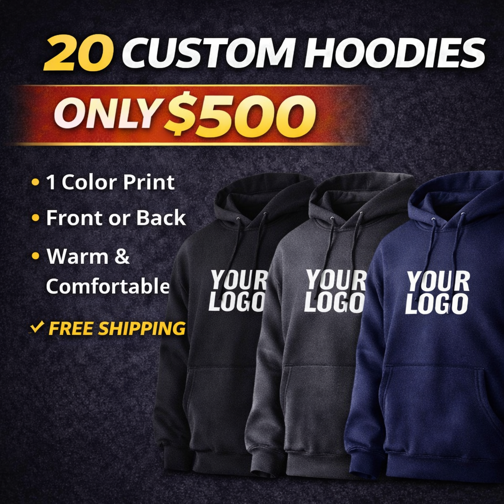 20 HOODIES FOR $500